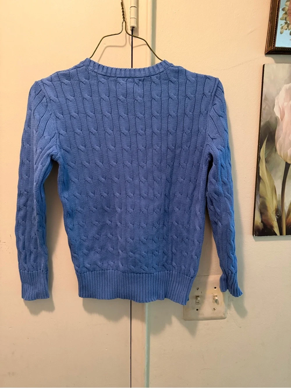 Ralph Lauren Kids Cable Knit Sweater - Blue M (10-12)